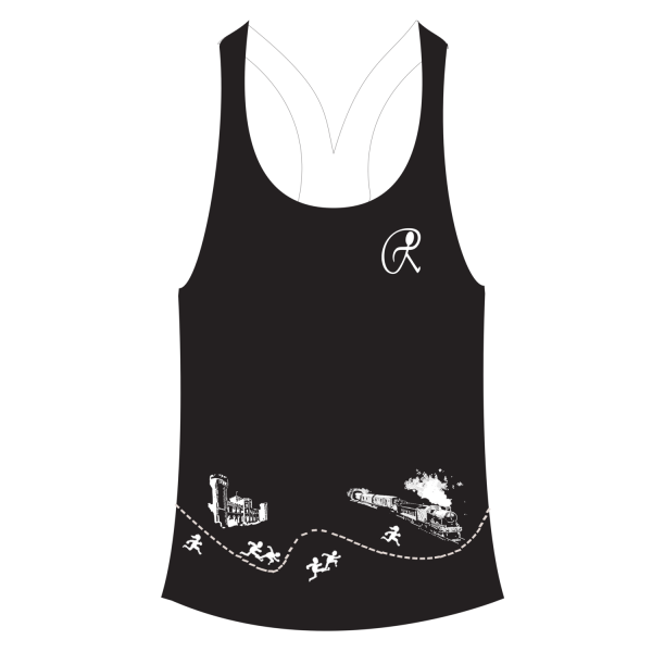 Black Female Racer Back Vest